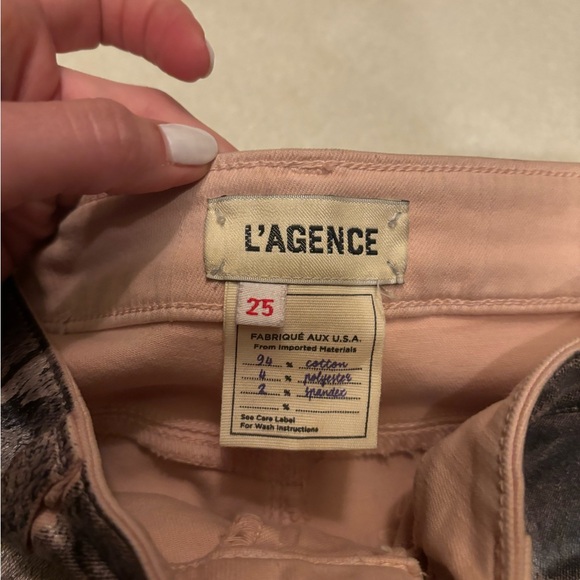 L'AGENCE
Margot Foiled Python Skinny Jeans - Picture 8 of 9